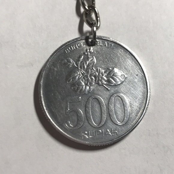 Indonesia 500 Rupiah 2008 handmade coin keychain - Picture 3 of 4